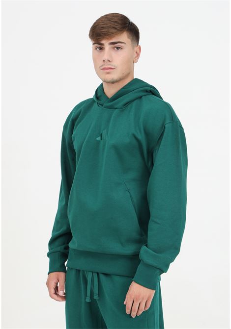 Felpa con cappuccio in pile ALL SZN verde da uomo ADIDAS PERFORMANCE | IY4137.